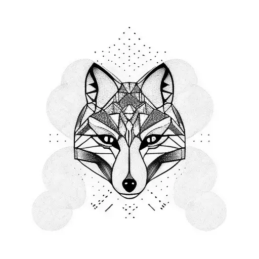 Fox tattoo design idea
