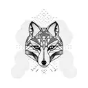 Fox tattoo design idea