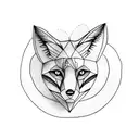 Fox tattoo design idea