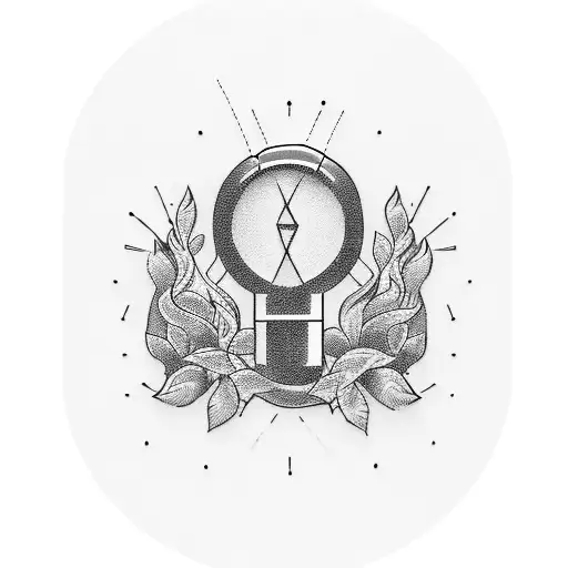 mic tattoo design idea