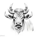 cattle tattoo design idea
