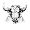 cattle tattoo design idea
