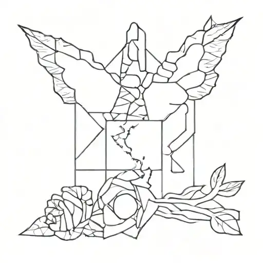 Colombia marked showcasing tattoo design idea