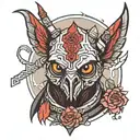 a Darth Maul vulture bird tattoo design idea