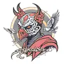 a Darth Maul vulture bird tattoo design idea