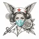 nurse tattoo design idea