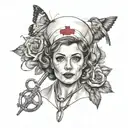 nurse tattoo design idea