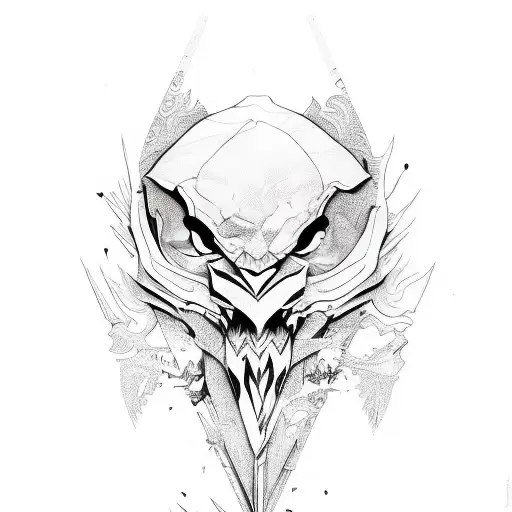 love and pain  tattoo design idea