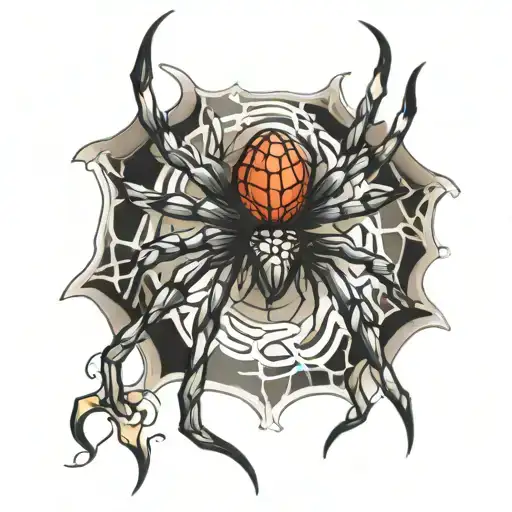 spider tattoo design idea