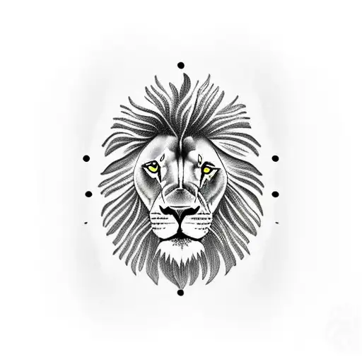 stopwatch with bible verses, and a lion on a cliff tattoo design idea