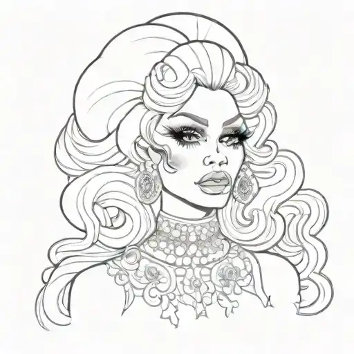 trixie mattel tattoo design idea