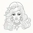 trixie mattel tattoo design idea