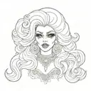 trixie mattel tattoo design idea