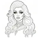trixie mattel tattoo design idea