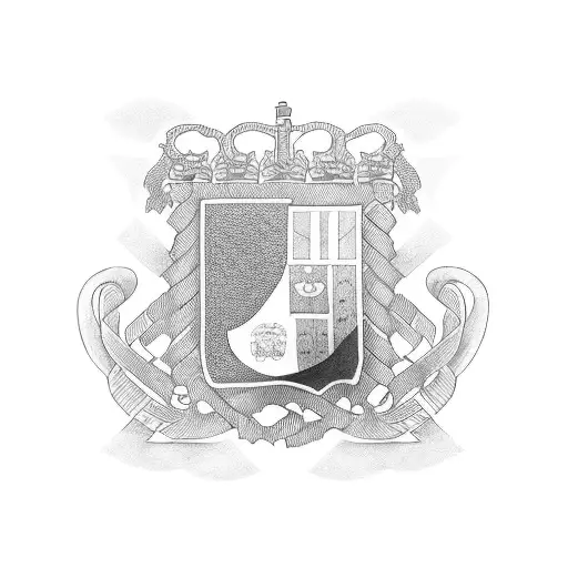 brújula con bandera de españa y colombia  tattoo design idea