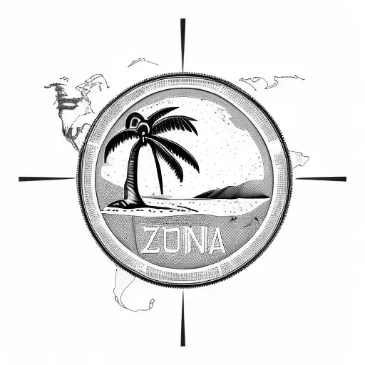 dominican flag,Canada flag,beach,palm tree,volleyball,map of Dominican  tattoo design idea