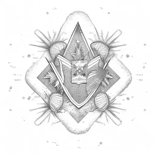 Dominican Republic flag, beach, volleyball, Canada, palm trees tattoo design idea