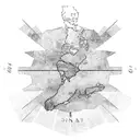 map of Dominican Republic, Canadian flag tattoo design idea