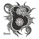 biomechanical tattoo design idea