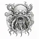 Azathoth tattoo design idea