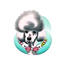 poodle tattoo design idea
