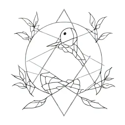 Create a minimalistic tattoo design with white background, black ink using my big brother’s whom I lost last year initia tattoo design idea