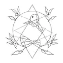 Create a minimalistic tattoo design with white background, black ink using my big brother’s whom I lost last year initia tattoo design idea