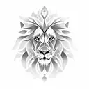 lion in mandala tattoo design idea