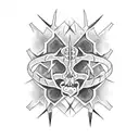 spinal column tattoo design idea