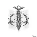 spine tattoo design idea