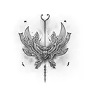 spine tattoo design idea