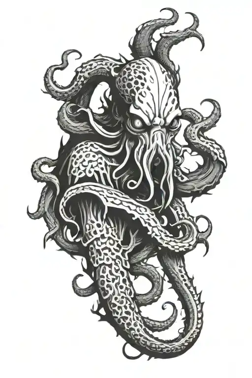 Cthulhu tattoo design idea