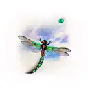 Celtic dragonfly  tattoo design idea