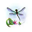 Celtic dragonfly  tattoo design idea