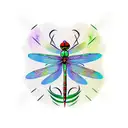 Celtic dragonfly  tattoo design idea