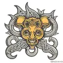 handcuff and 265 tattoo design idea