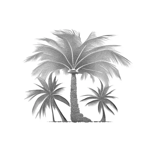 Palm Tree tattoo design idea