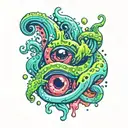 Rich Slime in letters tattoo design idea
