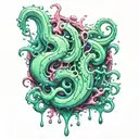 Rich Slime in letters tattoo design idea