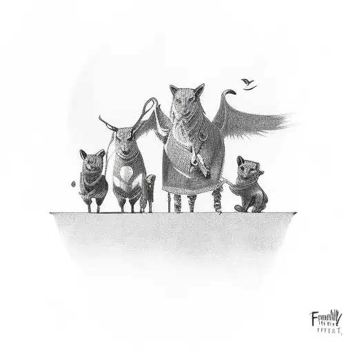 family and the importance of being present  tattoo design idea