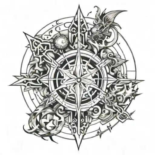 Final fantasy themed tattoo tattoo design idea