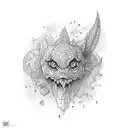 brick tattoo design idea