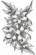 oleander tattoo design idea