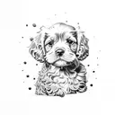 cocker spaniel tattoo design idea