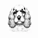 cocker spaniel tattoo design idea