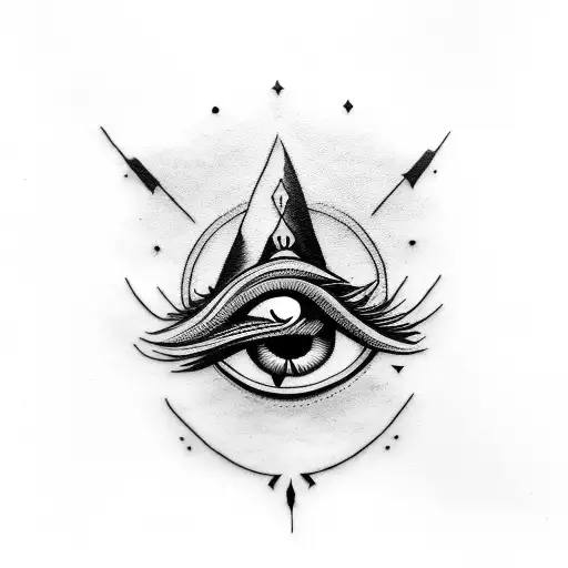 Evil Eye tattoo design idea