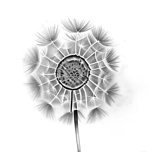 Dandelion tattoo design idea