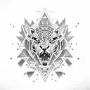 aztec jaguar warrior and pyramid tattoo design idea