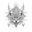 aztec jaguar warrior and pyramid tattoo design idea