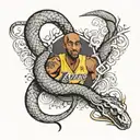 Mamba snake and Kobe Bryant tattoo design idea